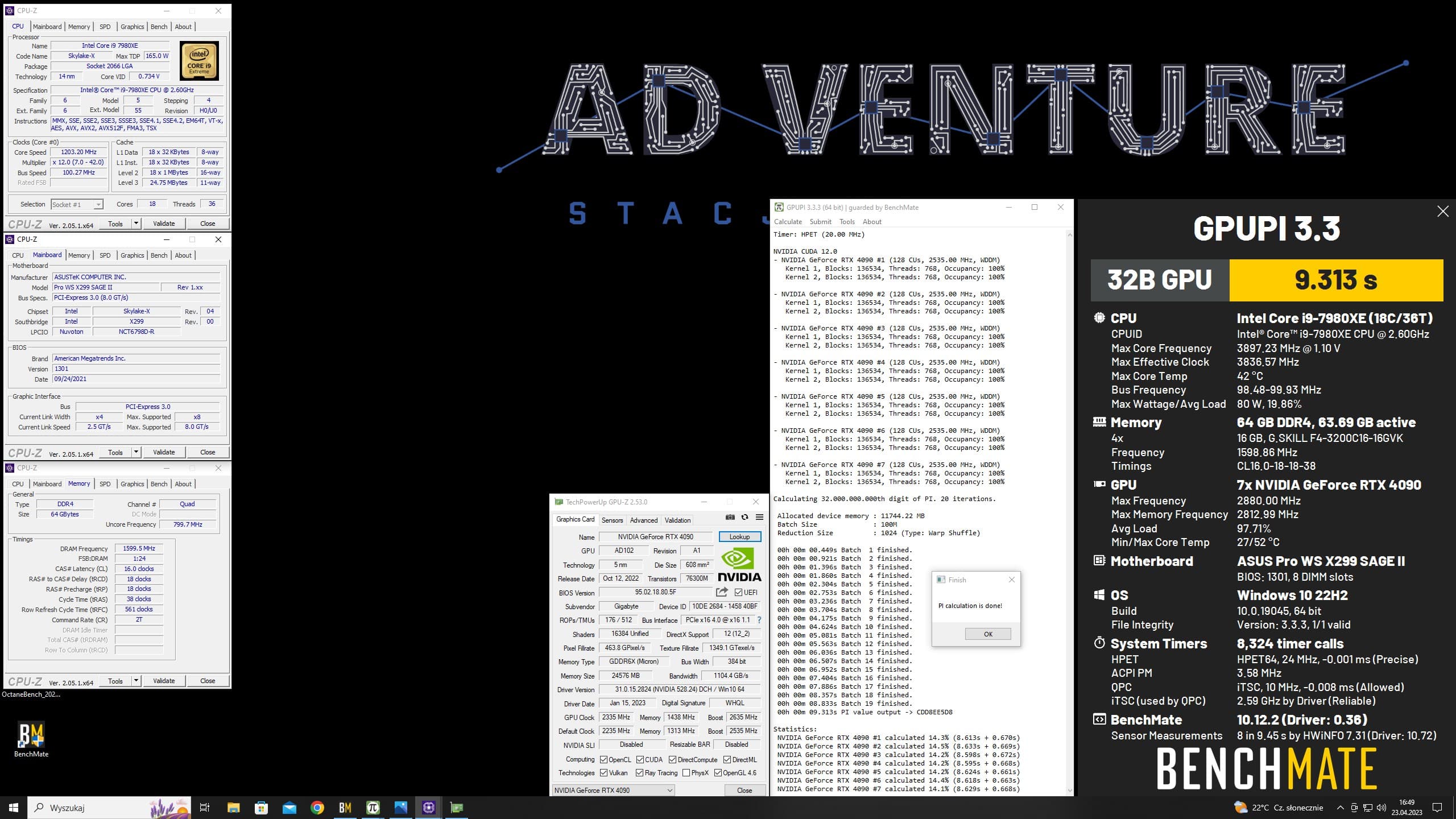 GPUPI 32B World Record by ADVenturePO
